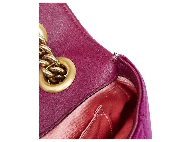 Borsa a tracolla Gucci GG Marmont matelassé con catena - vista 8