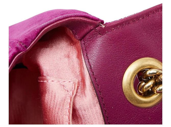 Borsa a tracolla Gucci GG Marmont matelassé con catena - vista 9
