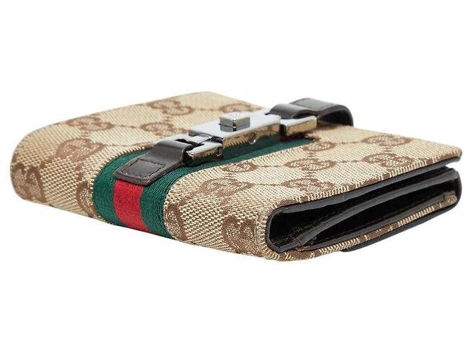 Portafoglio bi-fold Gucci Jackie Sherry Line - vista 4