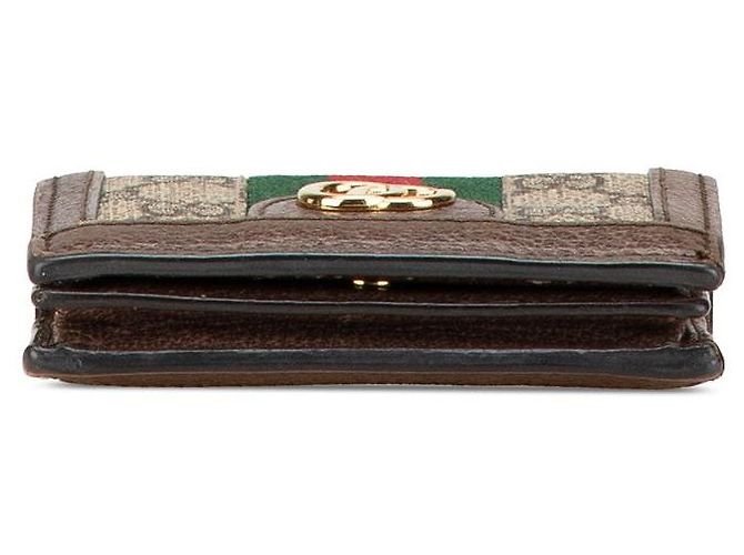 Portafoglio compatto bi-fold Gucci Ophidia GG Supreme - vista 3