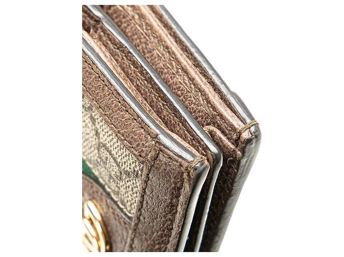 Portafoglio compatto bi-fold Gucci Ophidia GG Supreme - vista 6