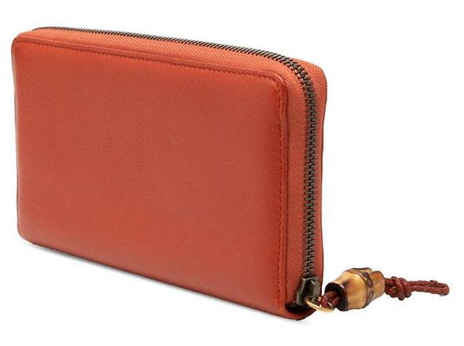Portafoglio lungo con zip Gucci Bamboo Round - vista 2