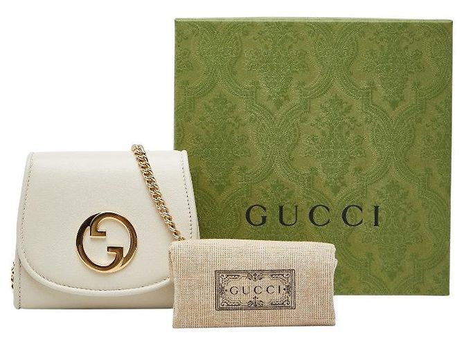 Borsa a tracolla portafoglio con catena Gucci Blondie - vista 7