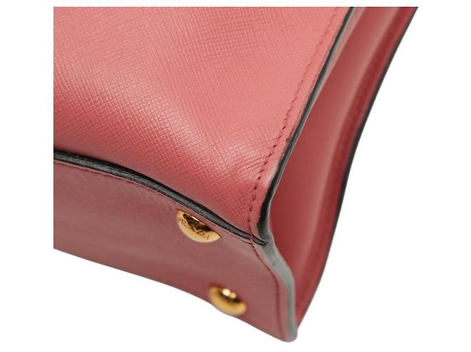 Borsa Prada con placca logo triangolare - vista 4