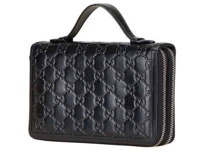 Portafoglio con zip rotondo Gucci Guccissima - vista 2