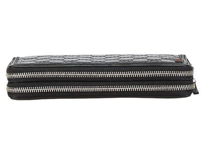 Portafoglio con zip rotondo Gucci Guccissima - vista 3