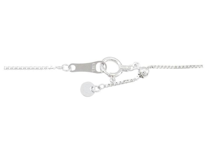 Autre Marque Collana Croce in Oro Bianco Au750 e Diamanti - vista 5