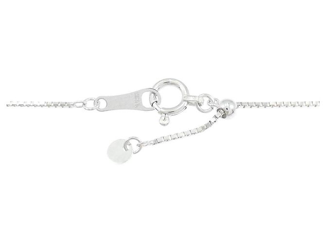 Autre Marque Collana a cuore in oro bianco Au750 e diamanti - vista 5