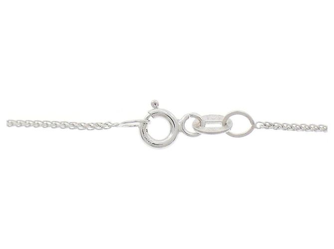 Autre Marque Collana in oro bianco Au750 zaffiro e diamante - vista 5