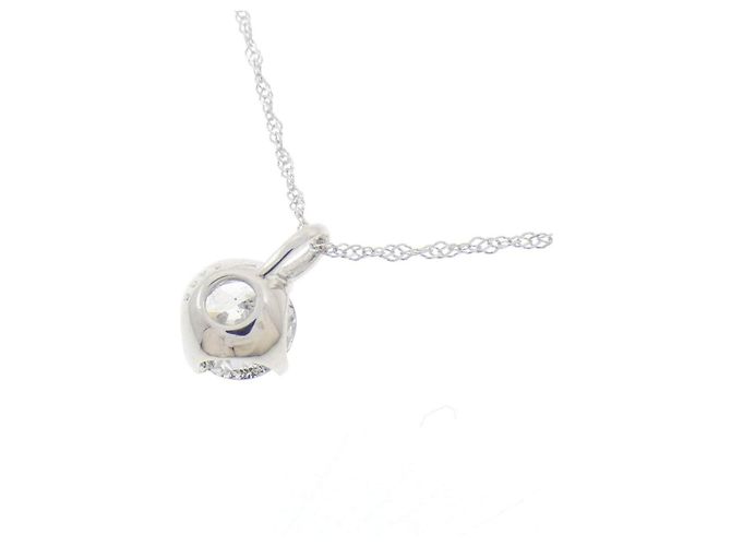 Autre Marque Collana in oro bianco Au750 e diamanti - vista 4
