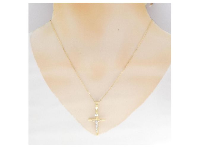 Autre Marque Collana Croce Au750 - vista 6