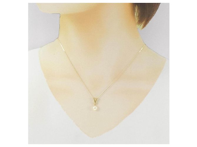 Autre Marque Collana in perle Akoya e diamanti Au750 - vista 6