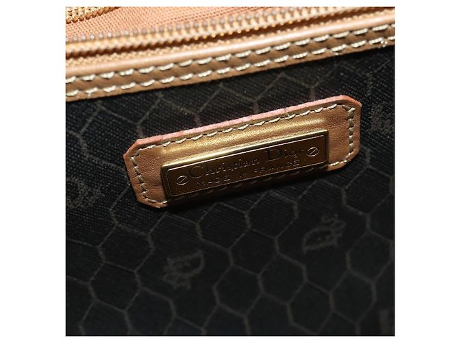 Christian Dior Honeycomb Canvas Boston Bag PVC Black Gold - vista 11