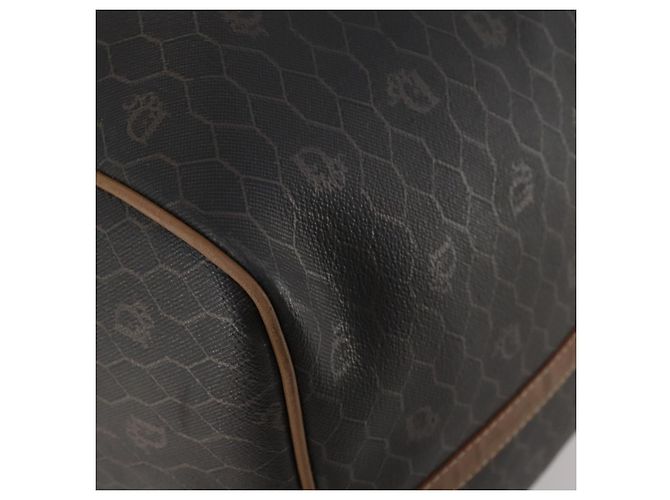 Christian Dior Honeycomb Canvas Boston Bag PVC Black Gold - vista 14