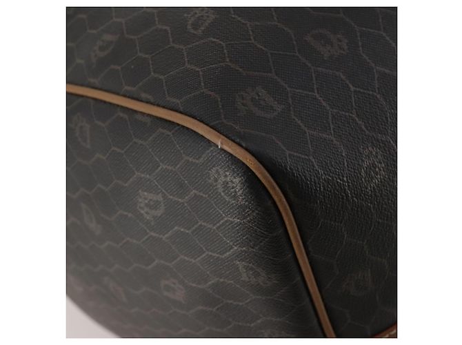 Christian Dior Honeycomb Canvas Boston Bag PVC Black Gold - vista 16