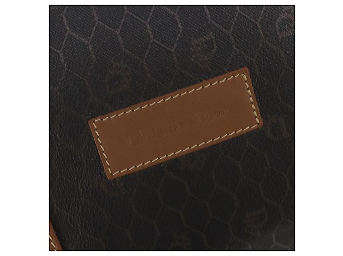 Christian Dior Honeycomb Canvas Boston Bag PVC Black Gold - vista 17