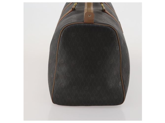 Christian Dior Honeycomb Canvas Boston Bag PVC Black Gold - vista 4