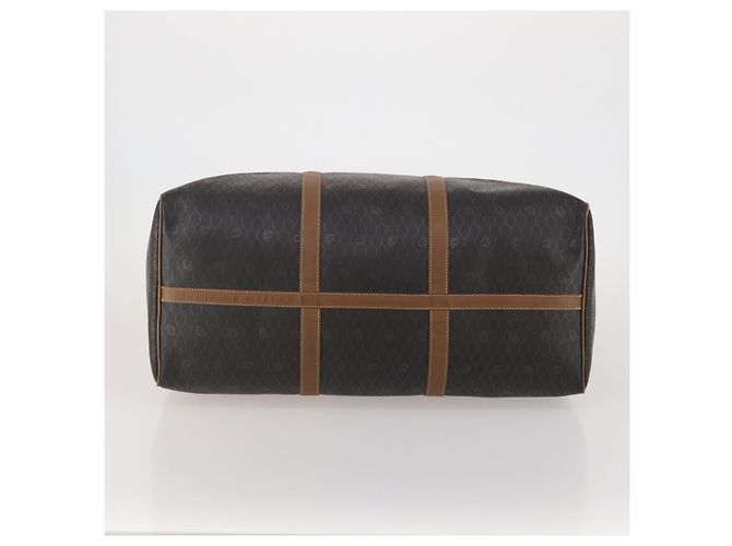 Christian Dior Honeycomb Canvas Boston Bag PVC Black Gold - vista 5