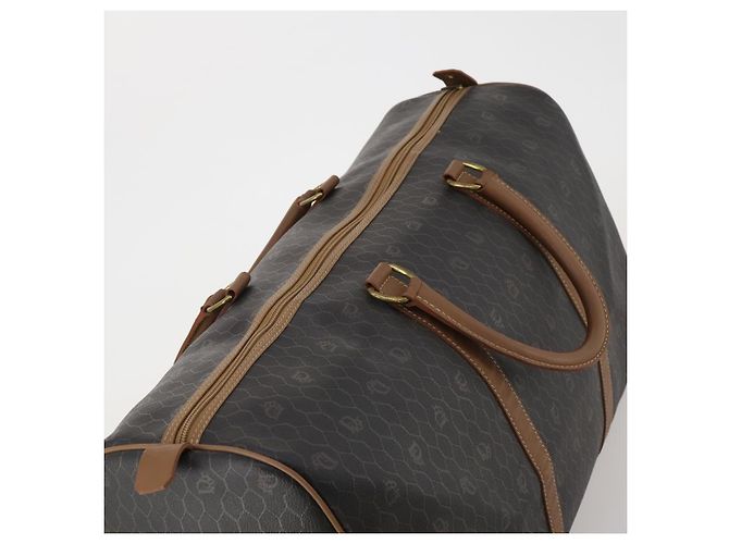 Christian Dior Honeycomb Canvas Boston Bag PVC Black Gold - vista 6