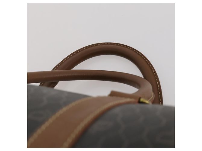 Christian Dior Honeycomb Canvas Boston Bag PVC Black Gold - vista 8