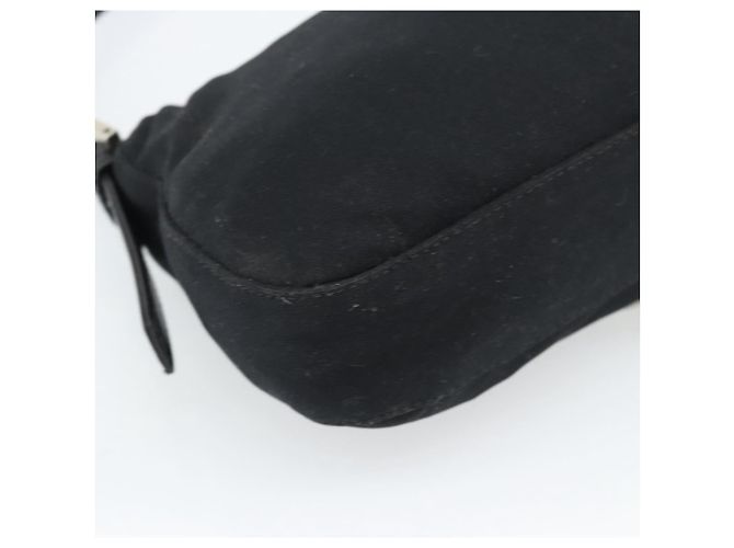 FENDI Mamma Baguette Hand Bag Cotton jersey Black Silver - vista 16