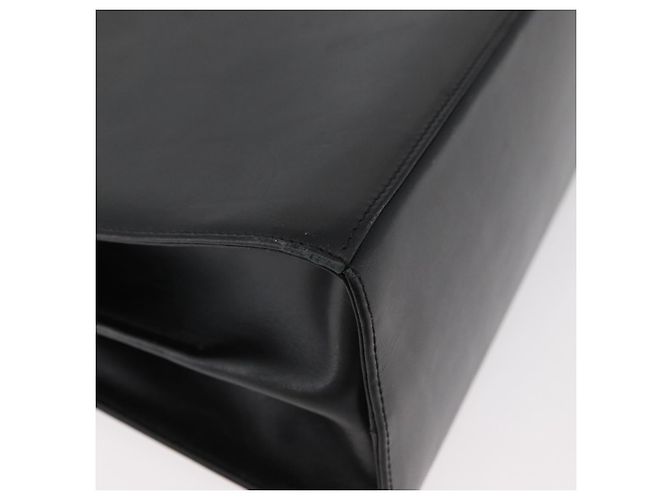 Salvatore Ferragamo Gancini Hand Bag Leather 2way Black Gold - vista 18