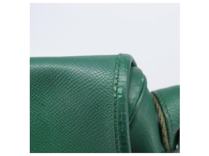 Hermès HERMES Shoulder Bag Leather Green Gold - vista 11