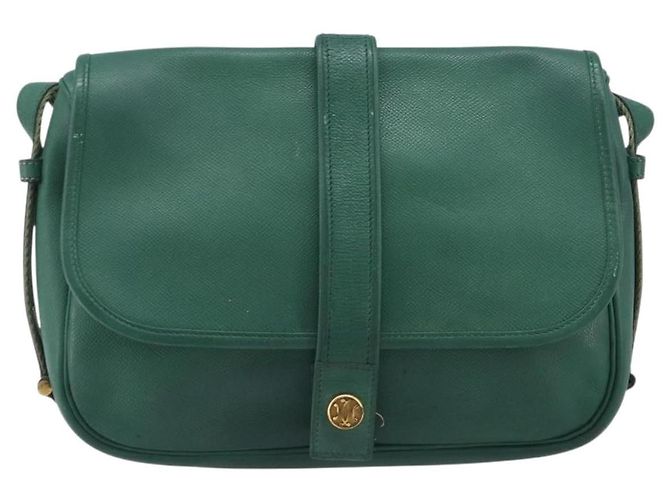 Hermès HERMES Shoulder Bag Leather Green Gold - vista 13