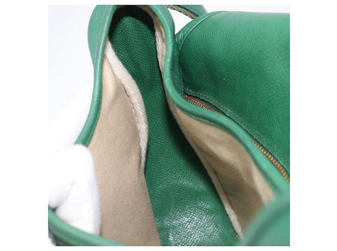 Hermès HERMES Shoulder Bag Leather Green Gold - vista 23