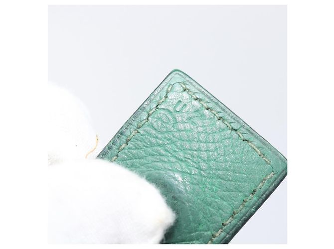 Hermès HERMES Shoulder Bag Leather Green Gold - vista 25