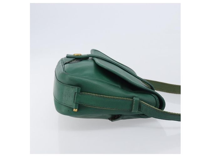 Hermès HERMES Shoulder Bag Leather Green Gold - vista 3