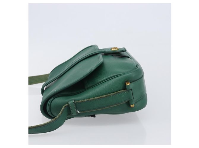 Hermès HERMES Shoulder Bag Leather Green Gold - vista 4