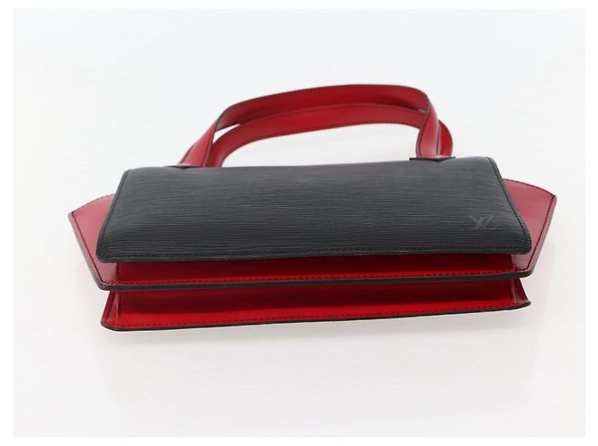 LOUIS VUITTON Epi Bicolor Varenne Hand Bag Black Red M52387 LV - vista 5