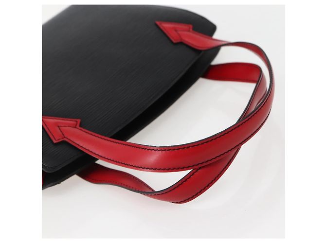 LOUIS VUITTON Epi Bicolor Varenne Hand Bag Black Red M52387 LV - vista 7