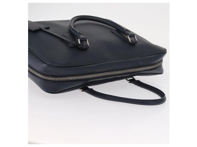 PRADA Hand Bag Safiano leather Navy Silver - vista 6