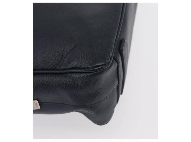 PRADA Hand Bag Safiano leather Navy Silver - vista 9
