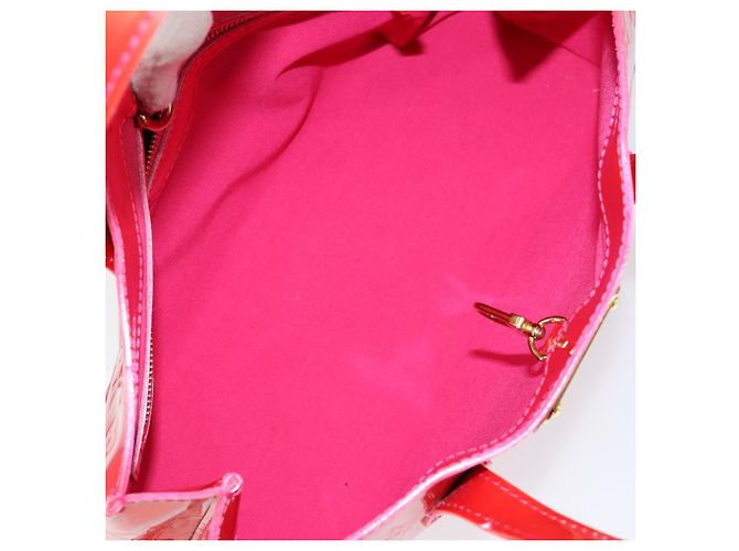LOUIS VUITTON Monogram Vernis Wilshire Boulevard Bag Rose Pop M93643 - vista 10