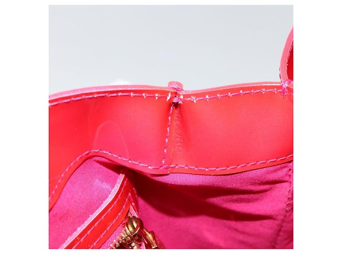 LOUIS VUITTON Monogram Vernis Wilshire Boulevard Bag Rose Pop M93643 - vista 11