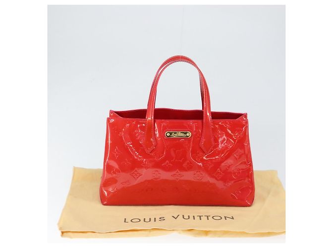 LOUIS VUITTON Monogram Vernis Wilshire Boulevard Bag Rose Pop M93643 - vista 12