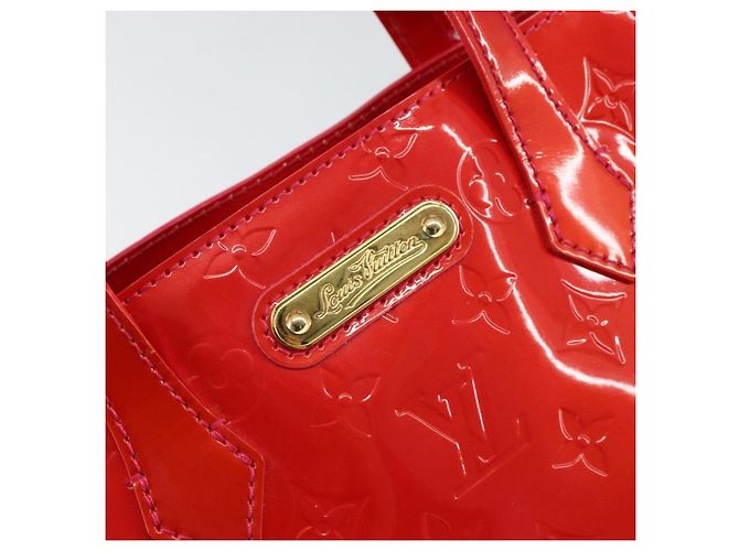 LOUIS VUITTON Monogram Vernis Wilshire Boulevard Bag Rose Pop M93643 - vista 17