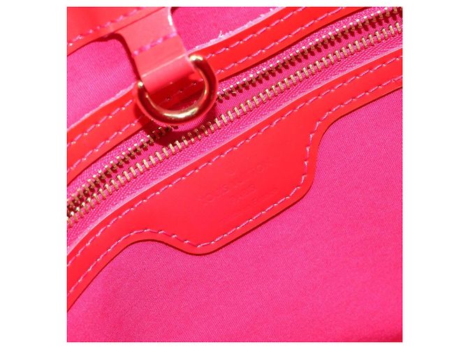LOUIS VUITTON Monogram Vernis Wilshire Boulevard Bag Rose Pop M93643 - vista 18