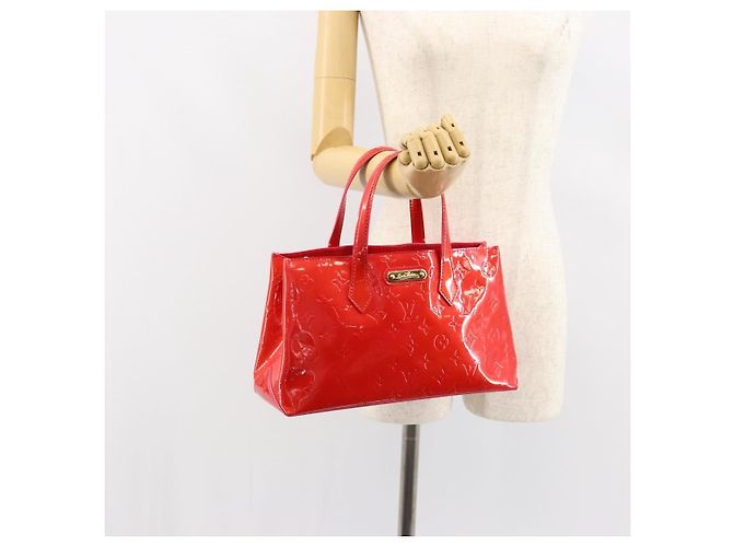 LOUIS VUITTON Monogram Vernis Wilshire Boulevard Bag Rose Pop M93643 - vista 22
