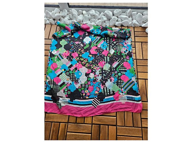 Pañuelo de seda Kenzo estampado floral - vista 4