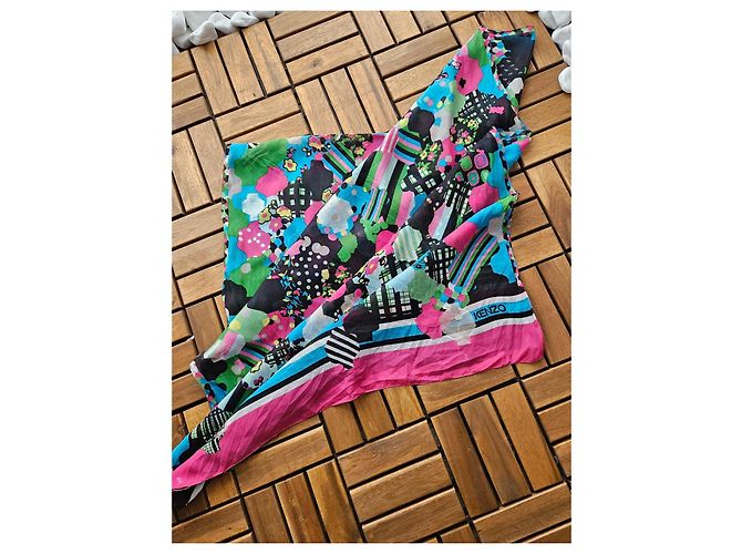 Pañuelo de seda Kenzo estampado floral - vista 6