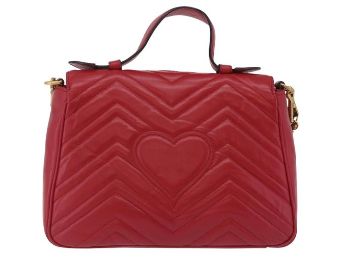 Gucci GG Marmont Top Handle Matelasse Leather Small - vista 2