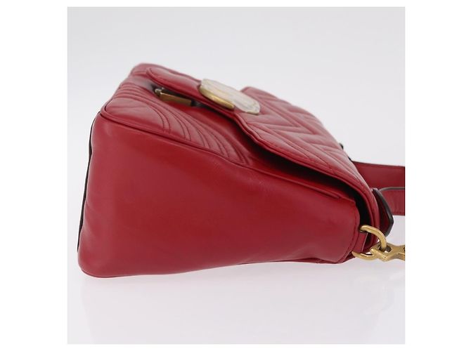 Gucci GG Marmont Top Handle Matelasse Leather Small - vista 3