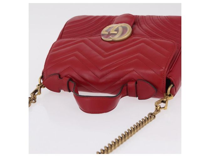 Gucci GG Marmont Top Handle Matelasse Leather Small - vista 7