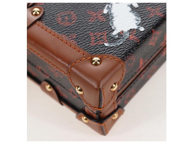Louis Vuitton Petite Malle Limited Edition Grace Coddington Catogram Canvas - vista 7