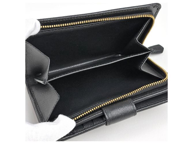 Cartera Prada bi-fold en piel Saffiano - vista 6