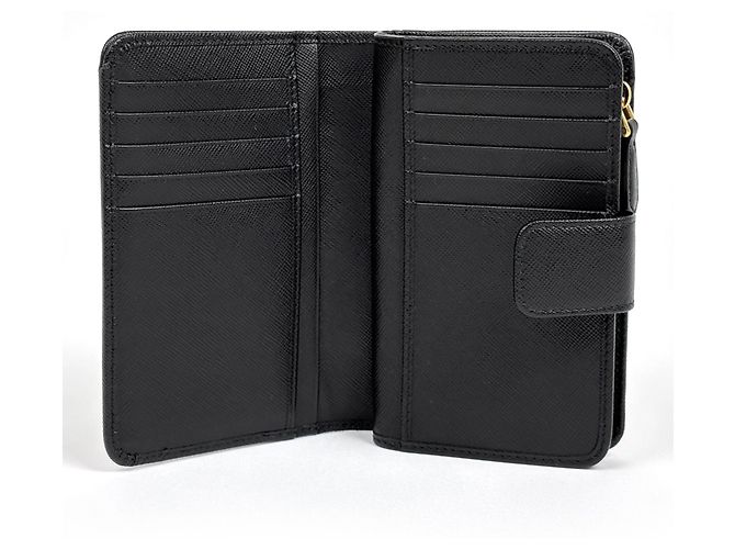 Cartera Prada bi-fold en piel Saffiano - vista 7